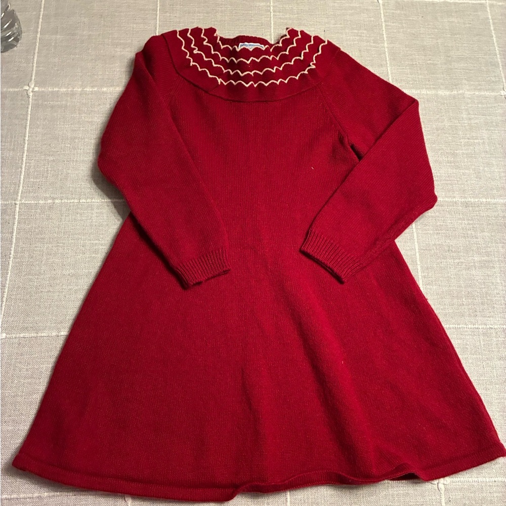 Jacadi Red Knit Kids Dress